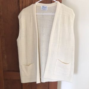 Vintage sleeveless cardigan